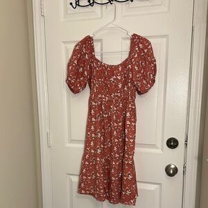 Floral Puff Sleeve Dress